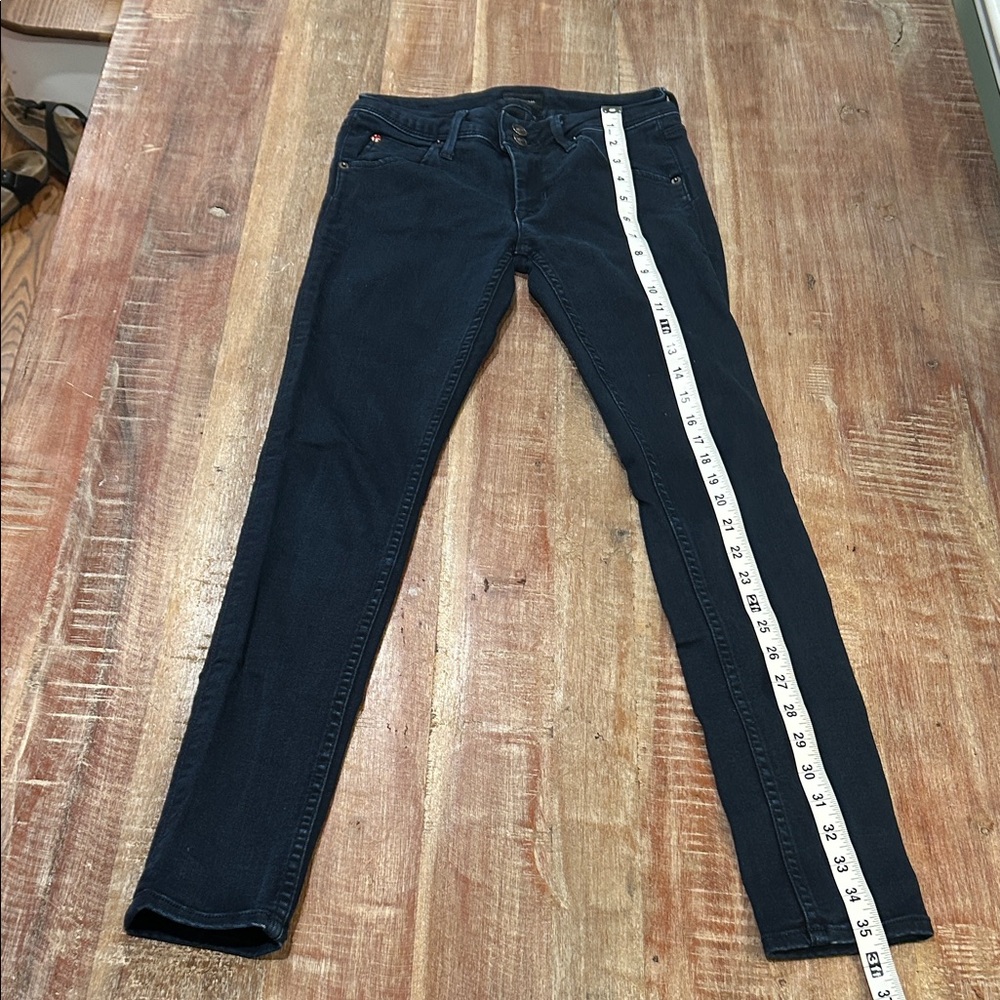 Hudson Vintage Collin Midrise Skinny Jeans in Indigo Zere Wash